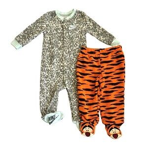Baby Bundle Nike Unisex Footed Coverall Romper Animal Print Disney Tigger Pants